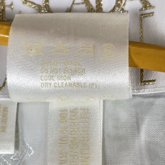 Escada Couture Silver Jacquard Skirt Suit Women’s Size 42 Green White Germany - Picture 10 of 16